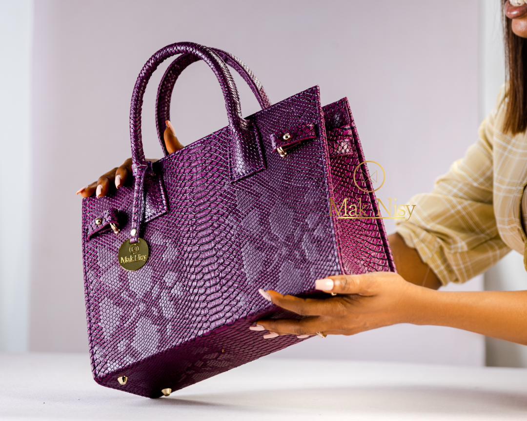 PURPLE MEDIUM KWUBIRI TOTE BAG