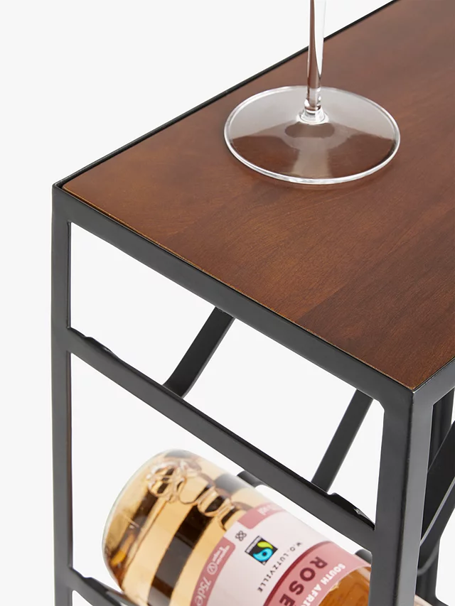 WOODEN & METAL WINE RACK (Salma)